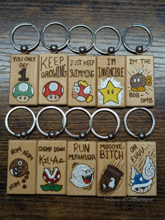 Mario Mayhem Keychains