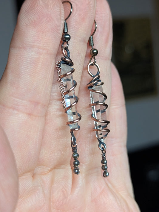 Quartz Point Earrings